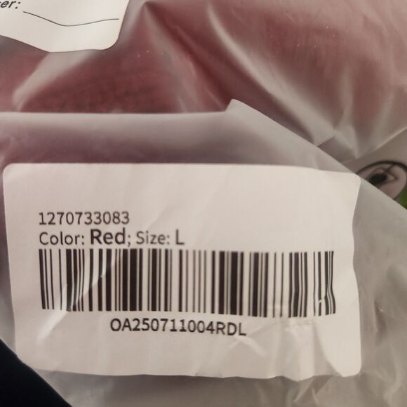 NWT Commense Red Metal Ring Wrap Cardigan Sweater Knit Top - LARGE - Picture 8 of 8